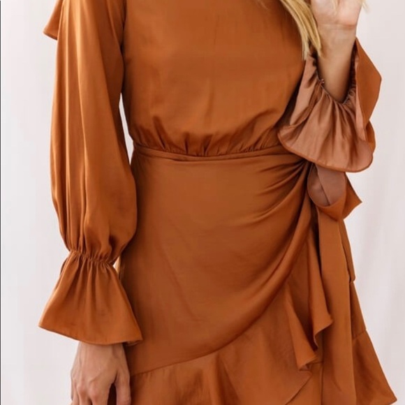 Camel Colored Dress - Picture 1 of 4